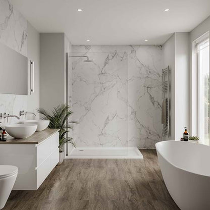 Hydraset Calacatta Marble 1200 x 2400 Setlock Wall Panel