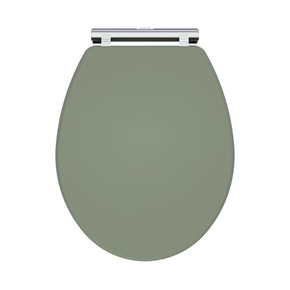 Fairford Lauren Satin Green Toilet Seat