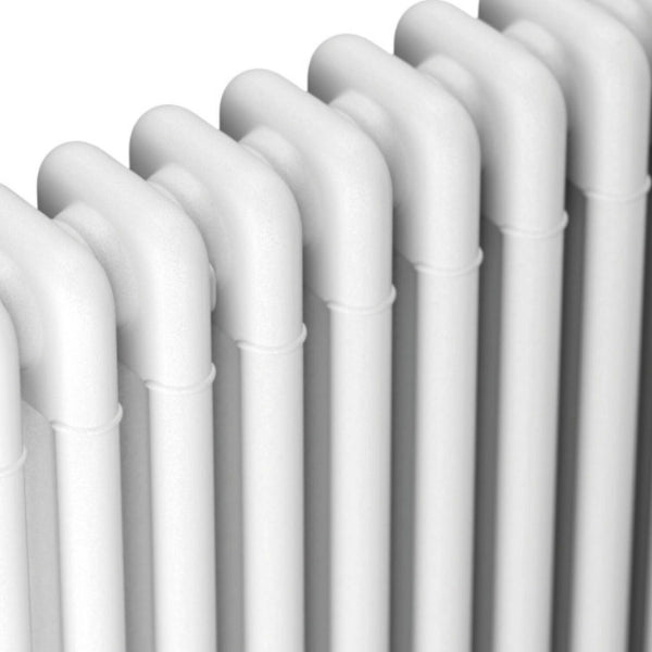 Fairford 3 Column Horizontal Raw Metal Designer Radiator 600mm X 999mm