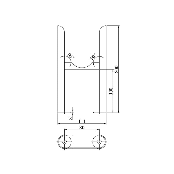 Fairford 3 Column Radiator Feet - Anthracite