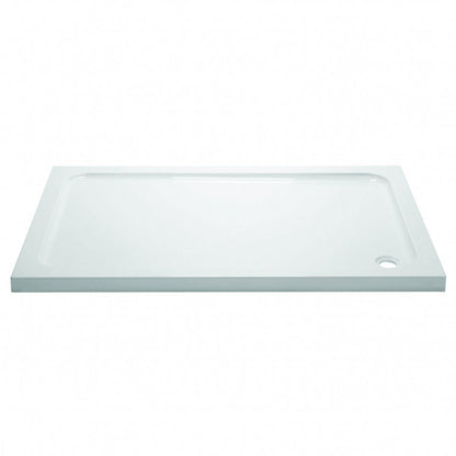 Fairford 1500 x 800mm Rectangular Shower Tray, Corner Waste