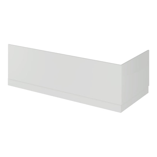 Fairford MDF White Straight Side Panel with Plinth, 1500mm