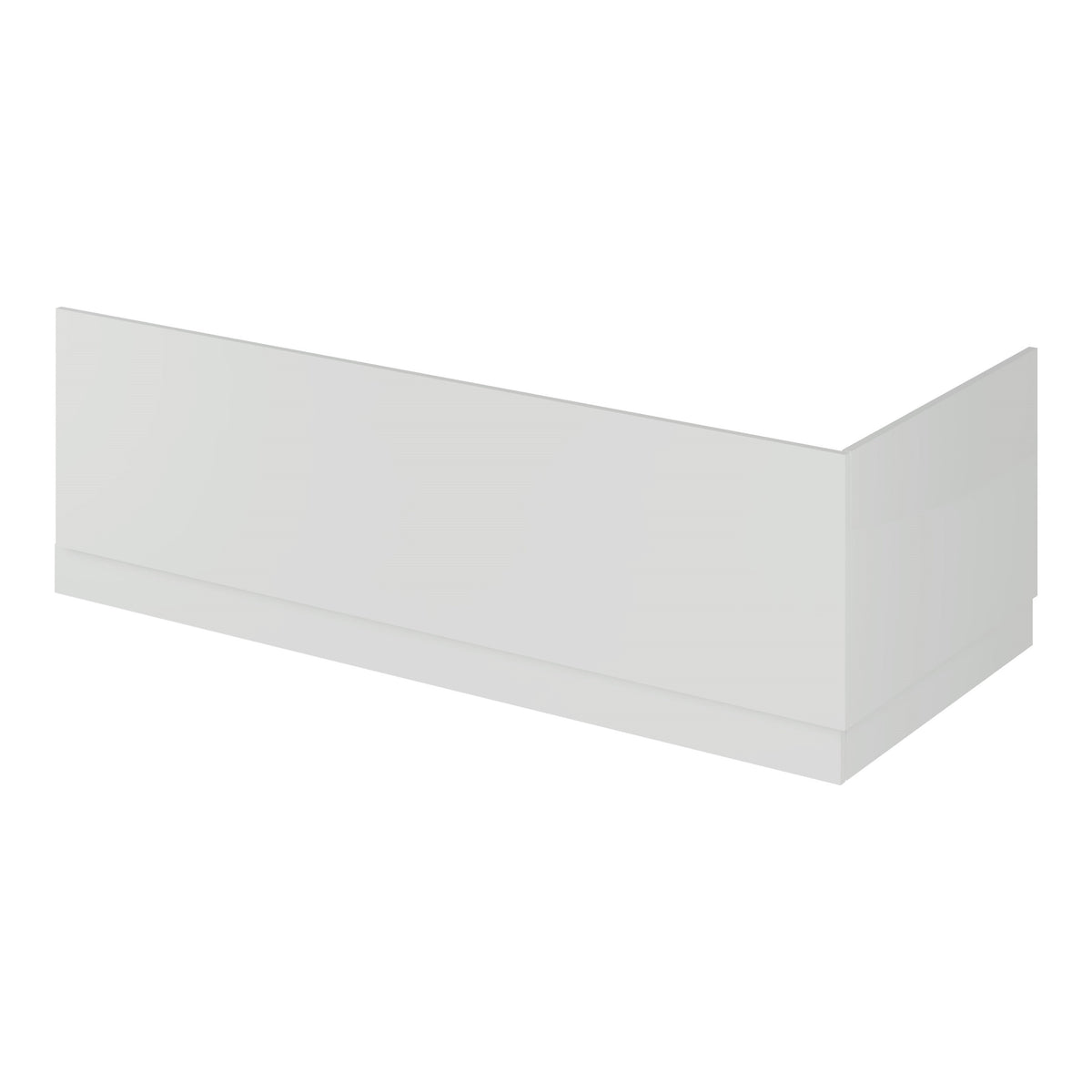 Fairford White Straight Side Panel with Plinth, 1700mm