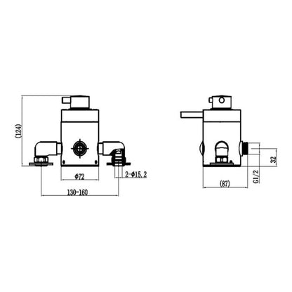 Fairford Modern Chrome Concealed Concentric Shower Valve, 1 Outlet