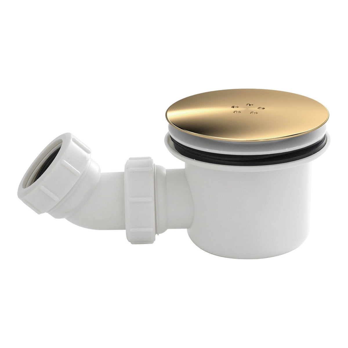 Fairford brushed brass 90mm fast flow shower waste product image