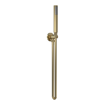 Fairford Element 5 Brushed Brass Outlet Hose and Holder