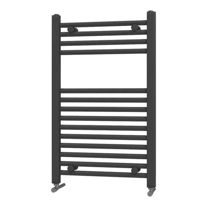Fairford 400 x 800mm Straight Matt Black Towel Rail