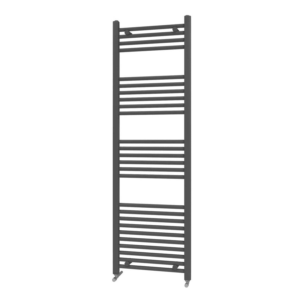 Fairford 400 x 1600mm Straight Matt Black Towel Rail
