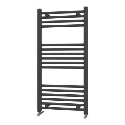 Fairford 600 x 1000mm Straight Matt Black Towel Rail