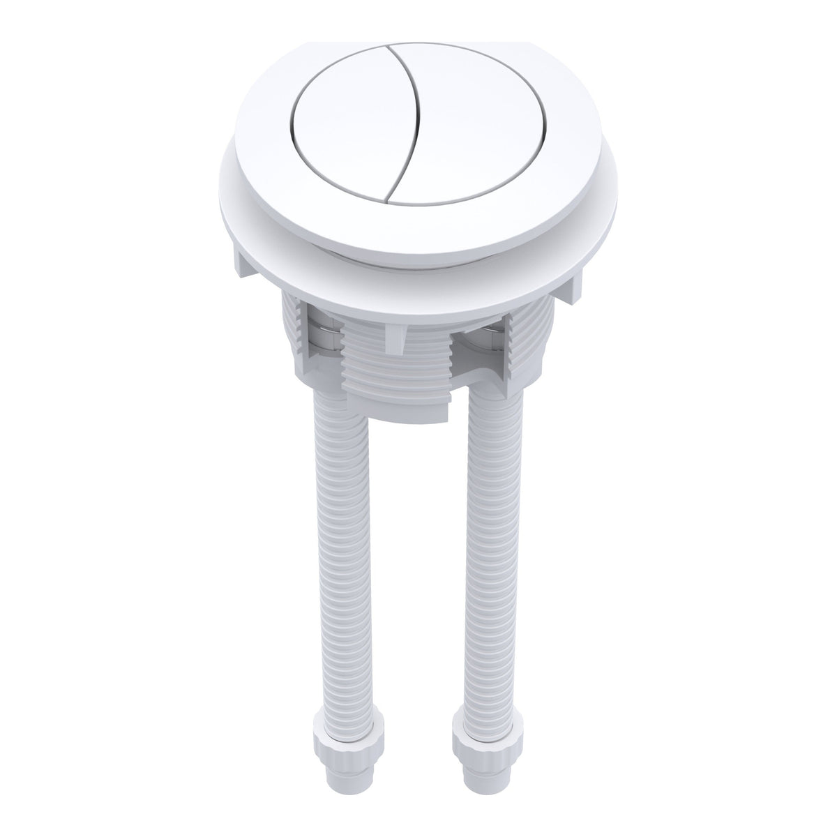White Flush Button for Close Coupled Cisterns