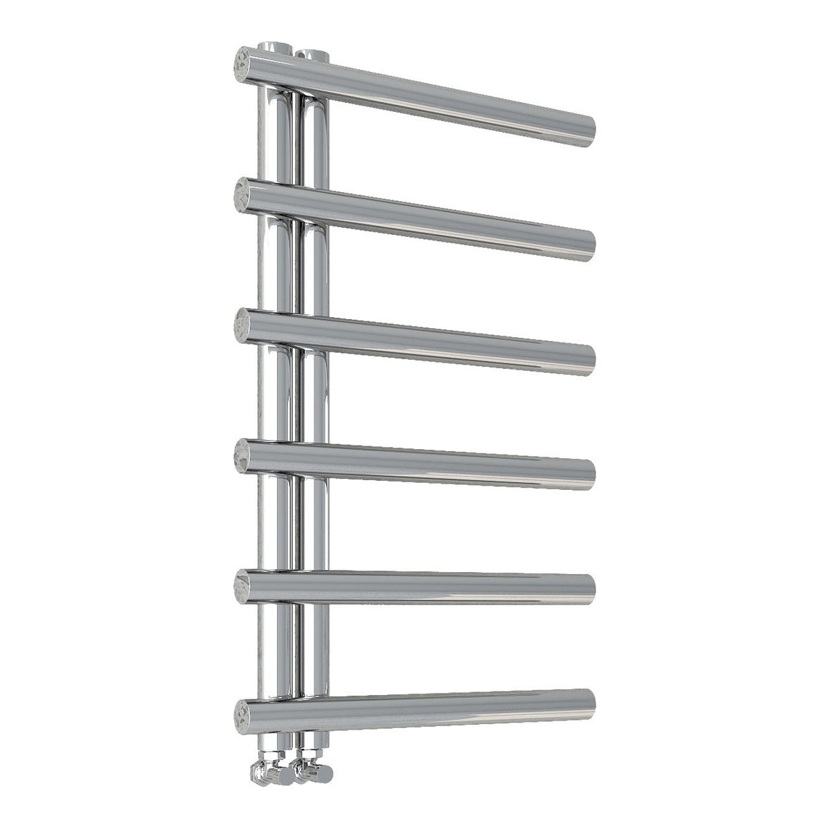 Fairford Leyte 850 x 500mm Chrome Towel Rail
