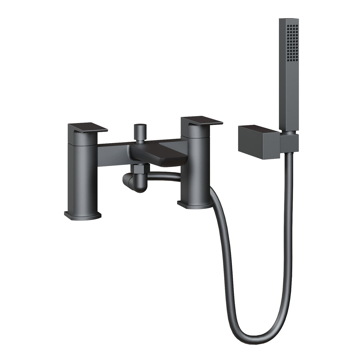 Fairford Una Matt Black Bath Shower Mixer