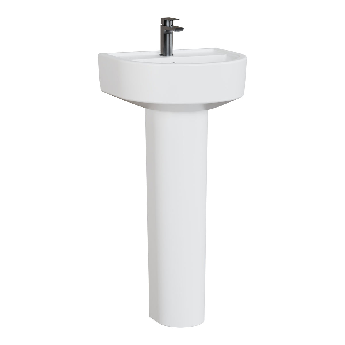 Fairford Handel 420mm 1TH Basin and Full Pedestal