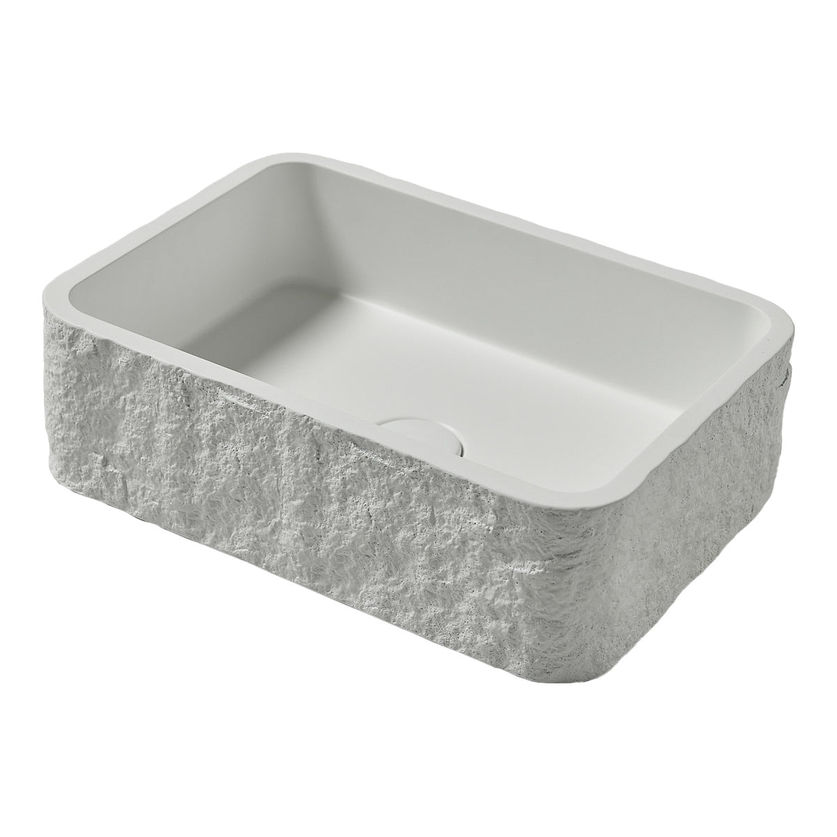 406 x 286mm Naturale White Rectangle Countertop Basin
