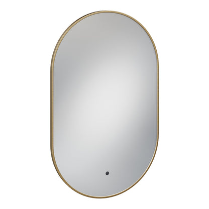 Fairford Velaro Brushed Brass 500 x 800mm Mirror