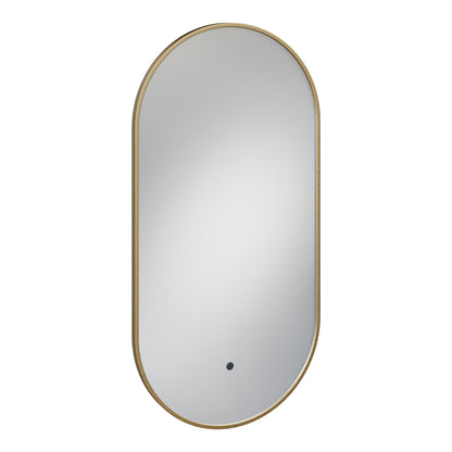 Fairford Velaro Slim Brushed Brass 400 x 800mm Mirror
