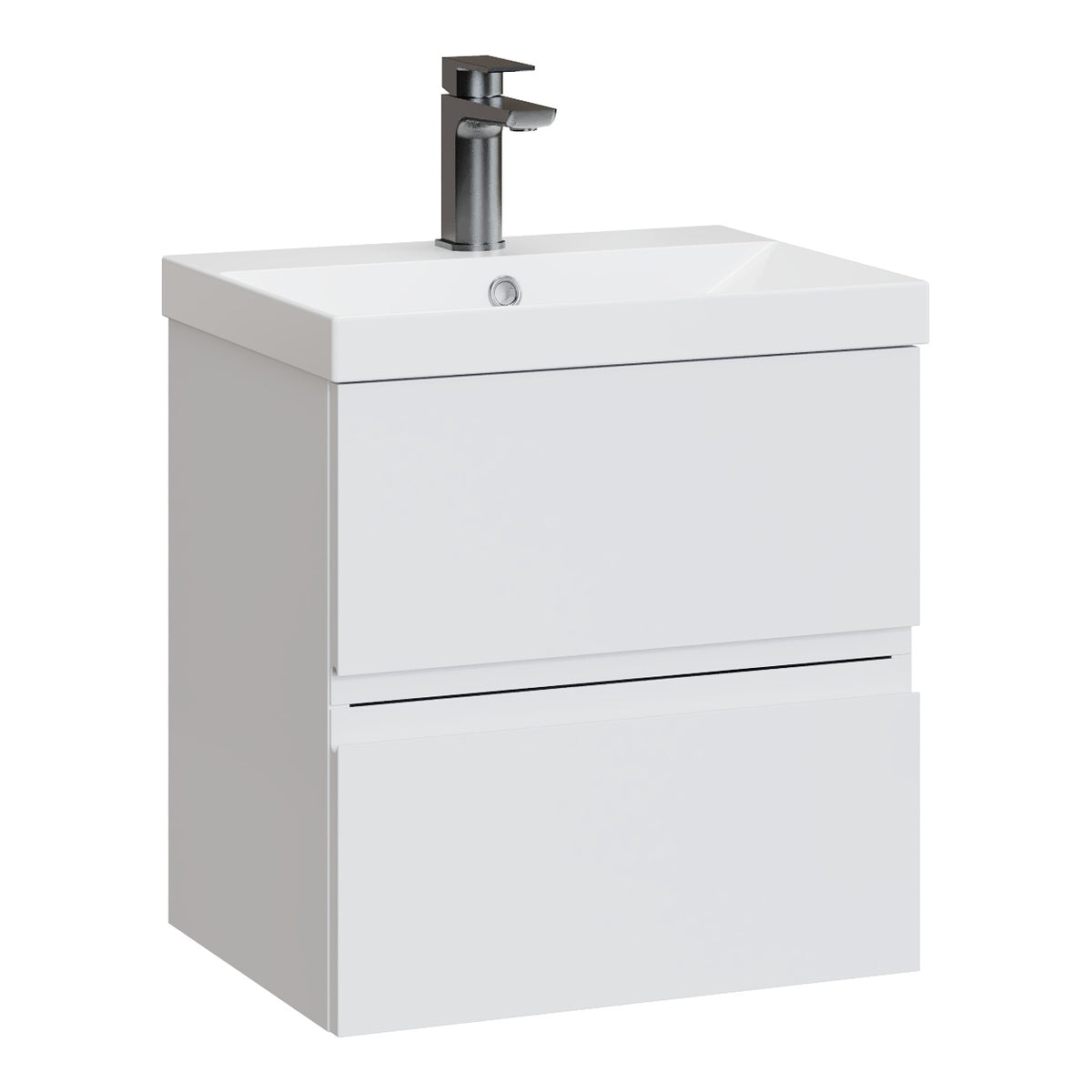 Fairford Finesse 500mm Satin White Wall Hung Vanity Unit