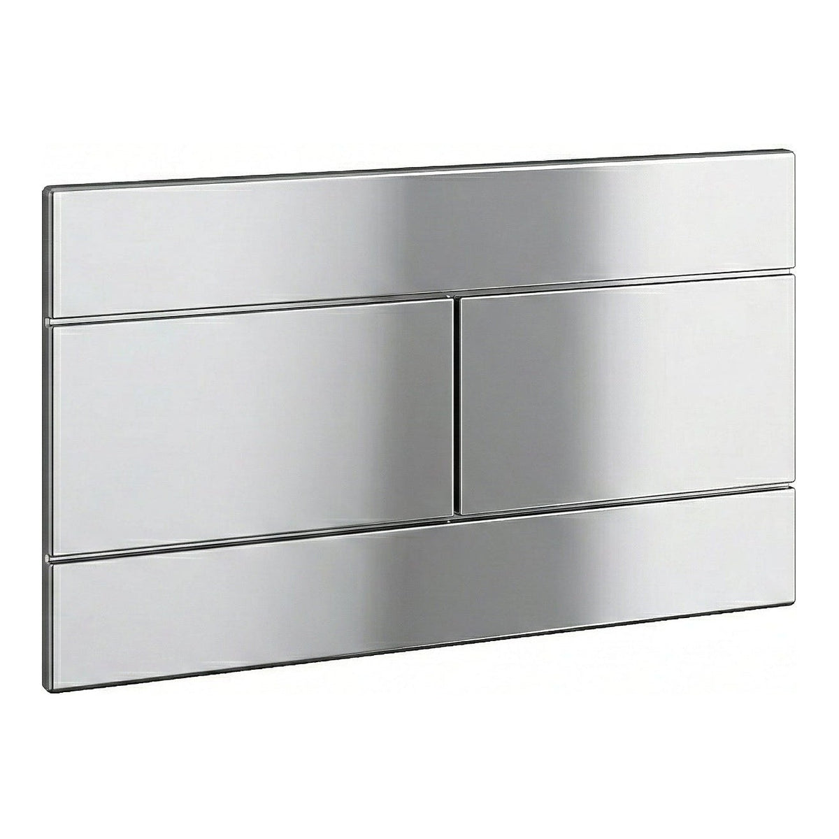 Fairford Klar Chrome Flush Plate with Square Buttons