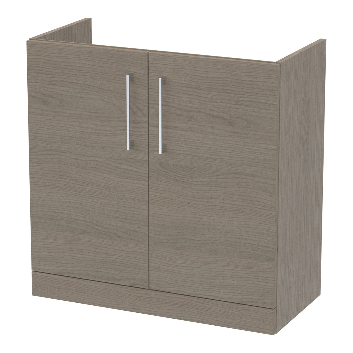 Fairford Aspri Solace Oak 800mm 2 Door Floorstanding Vanity Unit