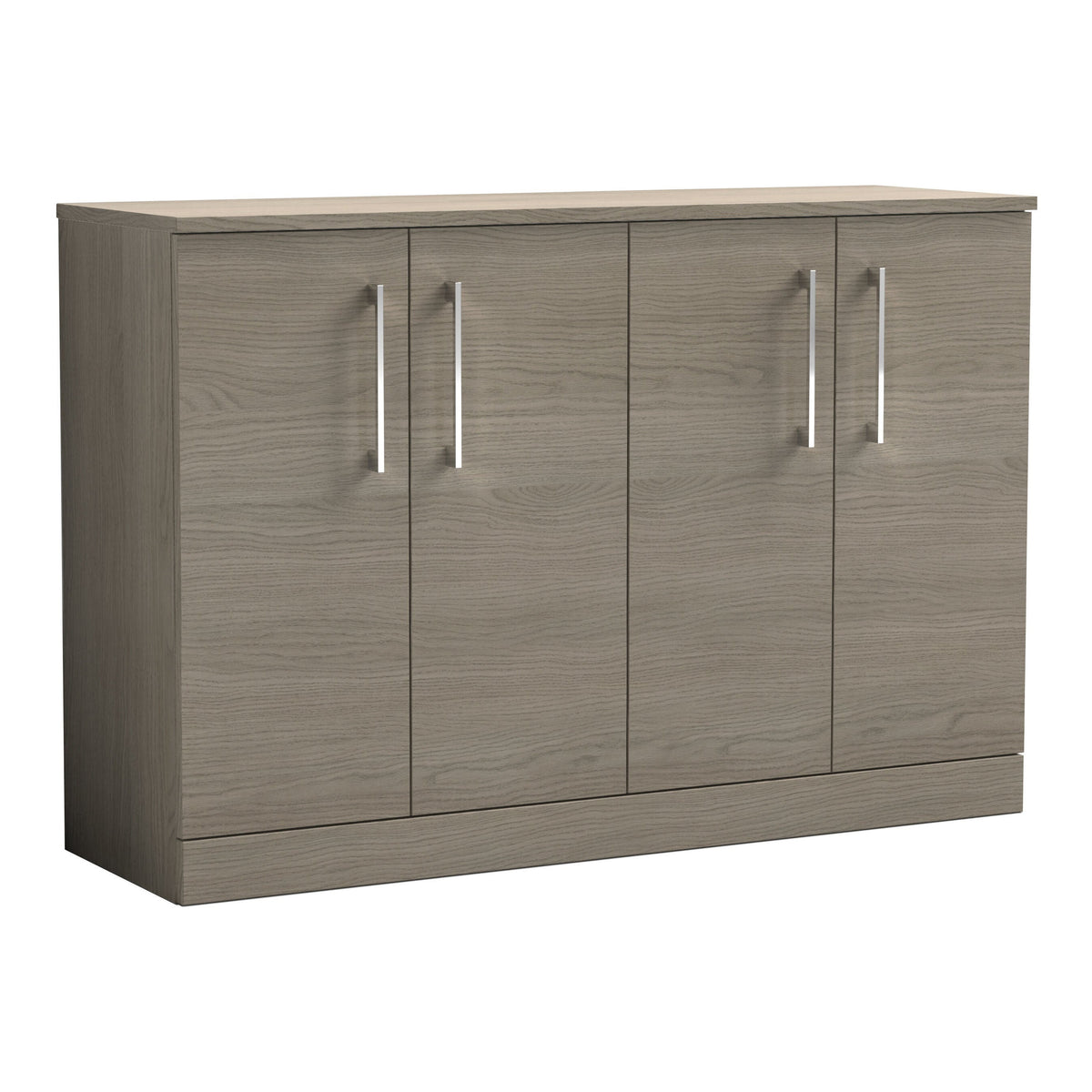 Fairford Aspri Solace Oak 1200mm 4 Door Floorstanding Vanity Unit with Worktop