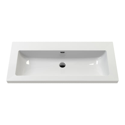 Fairford Juliette Indigo Blue 800mm 1 Drawer Floorstanding Vanity Unit with 0 Tap Hole Basin
