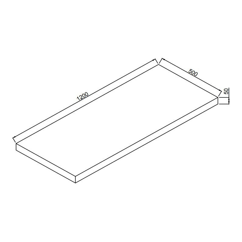 Fairford Linea Oak 1200mm Wall Hung Vanity Shelf