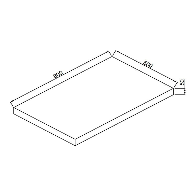 Fairford Linea Gloss White 800mm Wall Hung Vanity Shelf
