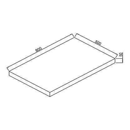 Fairford Linea Gloss White 800mm Wall Hung Vanity Shelf