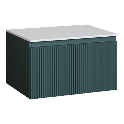Fairford Sophia Smoked Sage 600mm Wall Hung Vanity Unit with Worktop