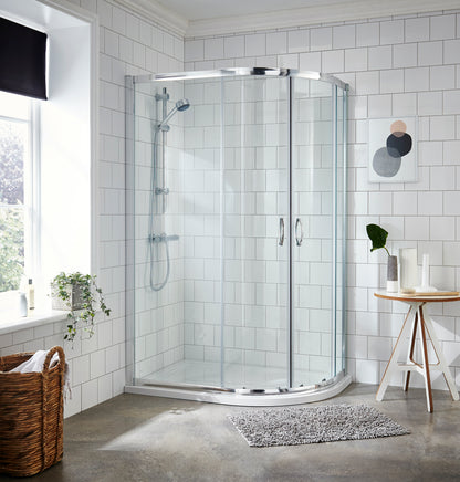 Fairford 5mm Offset Quadrant Shower Enclosure-1000mm x 800mm