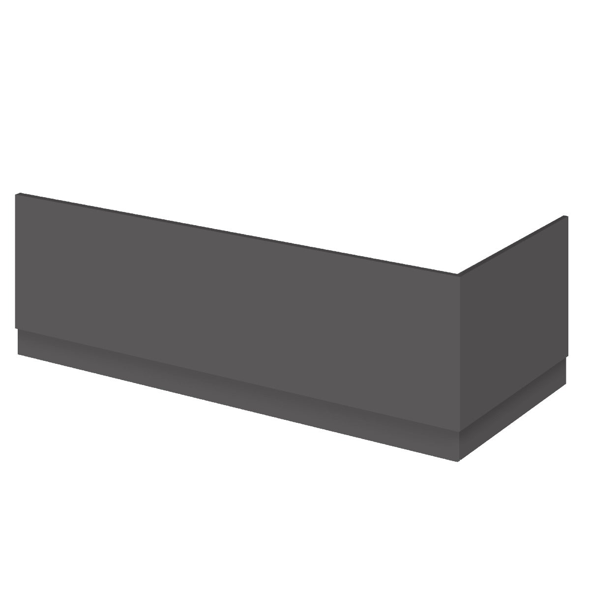 Fairford Gloss Grey 700mm Bath End Panel with Plinth