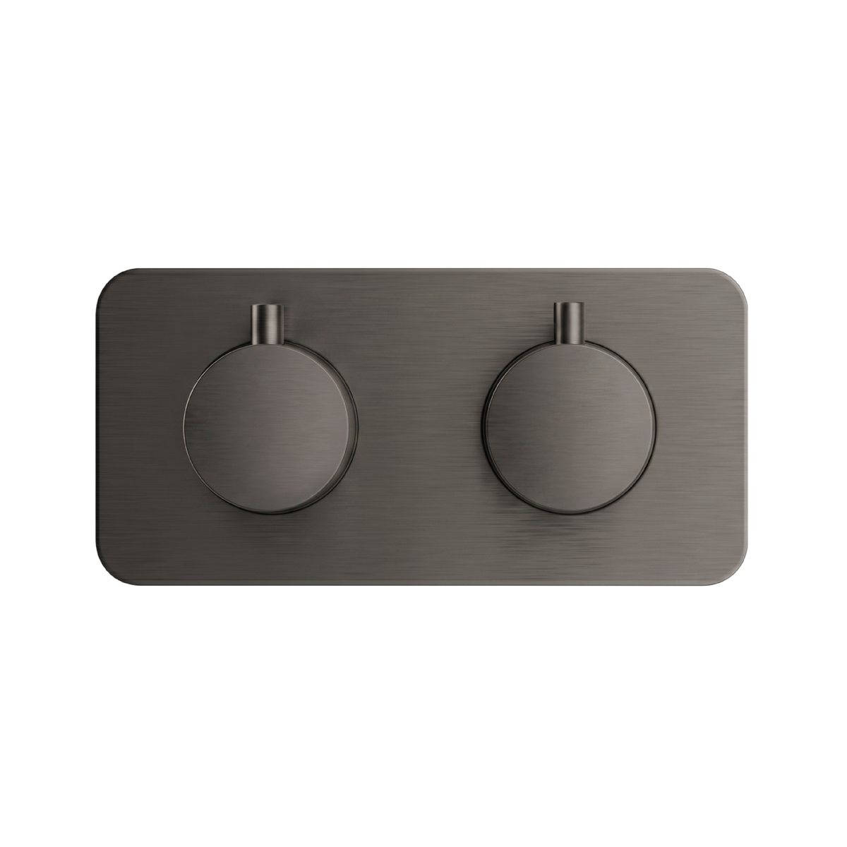 Fairford Element 7 Gunmetal Twin Shower Valve, 1 Outlet