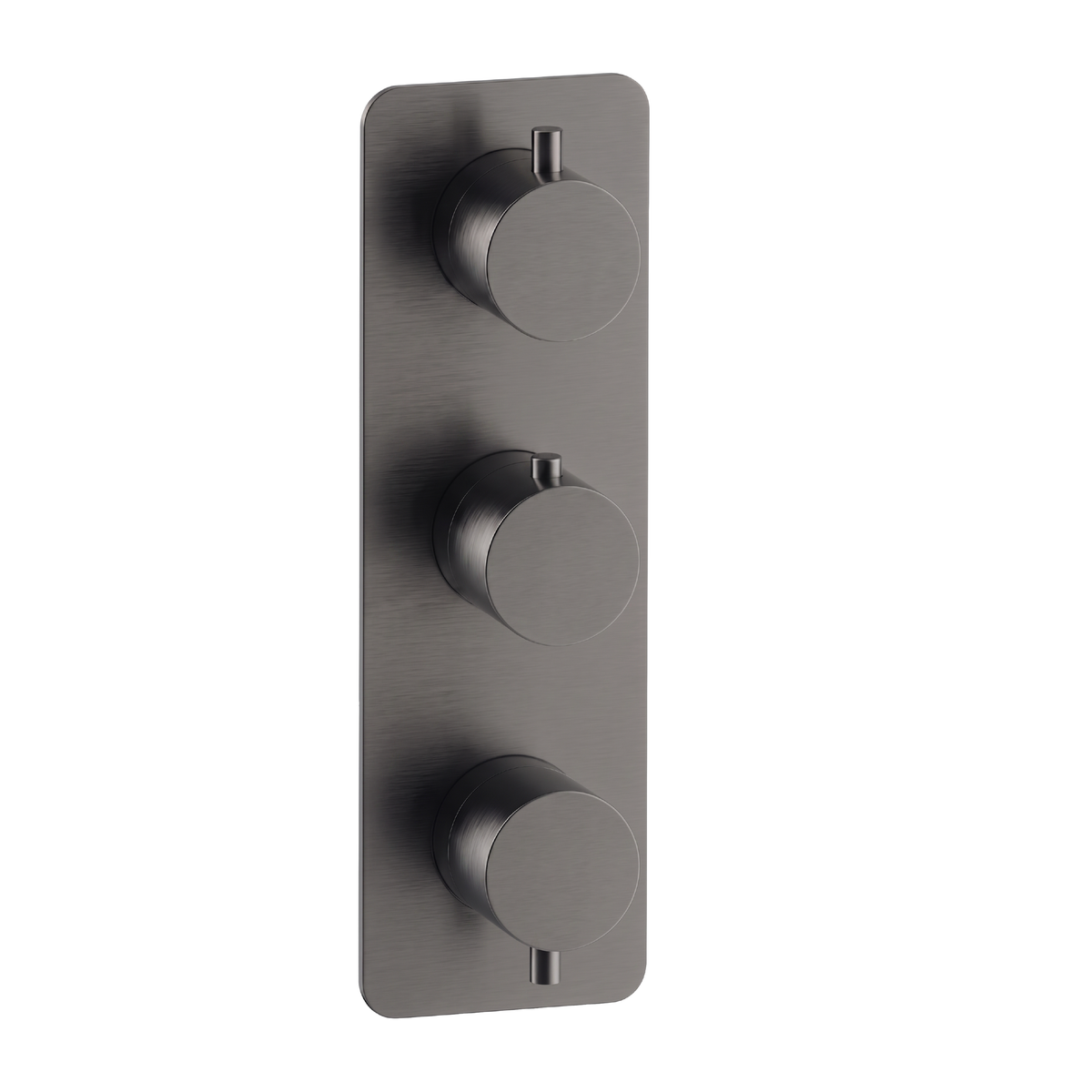 Fairford Element 7 Gunmetal Triple Shower Valve, 3 Outlet