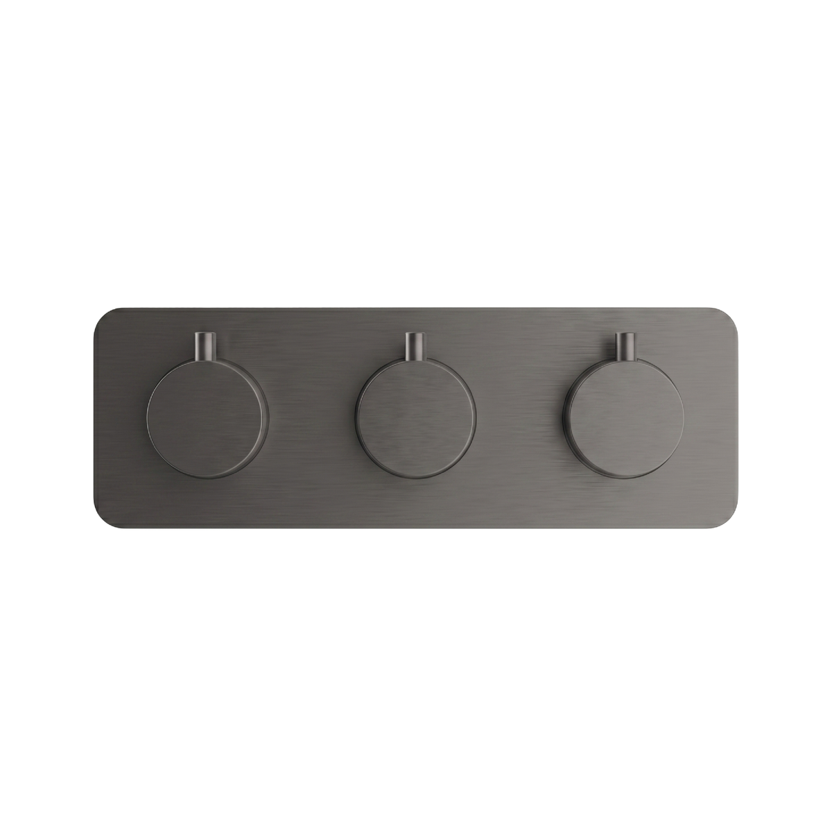 Fairford Element 7 Gunmetal Triple Shower Valve, 3 Outlet