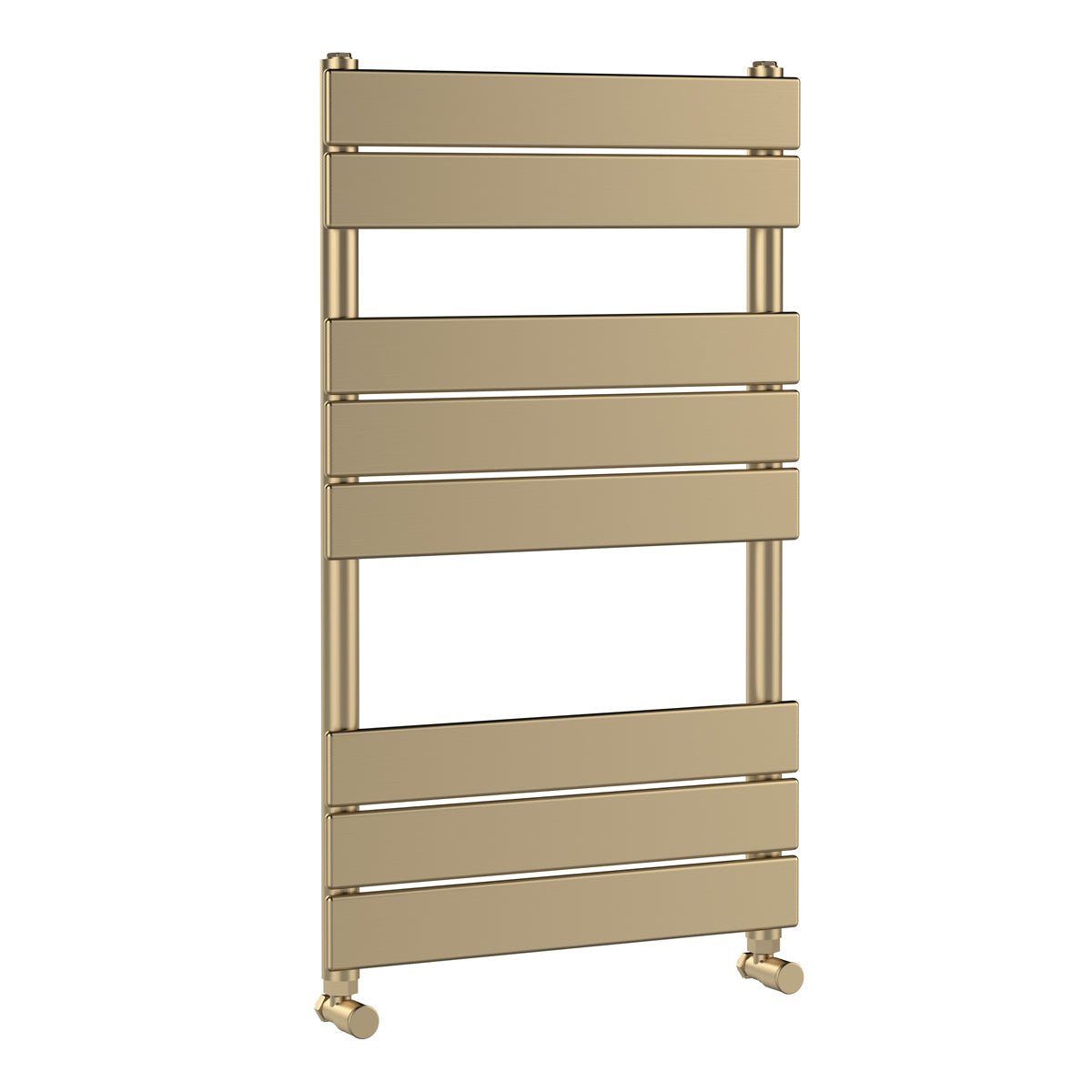 Fairford Brushed Brass 840 x 500mm Flat Panel Towel Rail