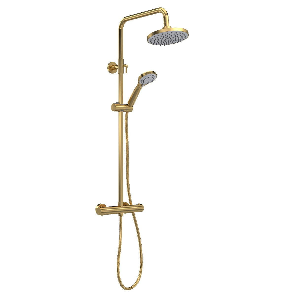Fairford Element 10 Brushed Brass 2 Oulet Exposed Shower Kit