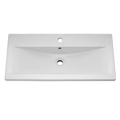 Fairford Kingsly Gloss White 1000mm Floor Standing Vanity Unit