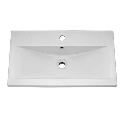 Fairford Kingsly Gloss White 800mm Floor Standing Vanity Unit