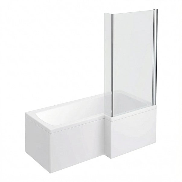 Fairford 1500 x 850mm RH L Shape Bath with Screen and Panel