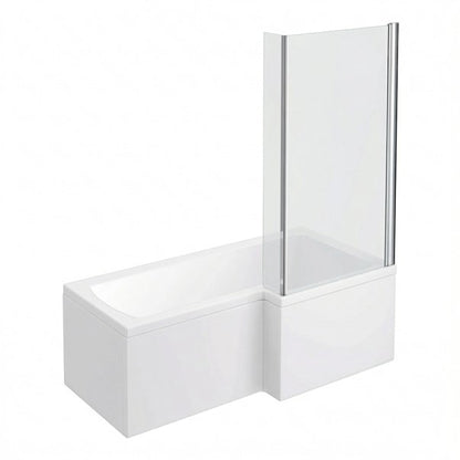 Fairford 1700 x 850mm RH L Shape Bath with Screen and Panel