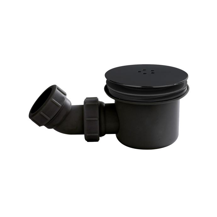 Fairford 90mm fast flow shower waste matt black product image