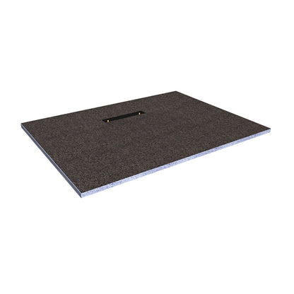 Hydraset Rectangular Trays with 300mm Side Drain 1600 x 900mm