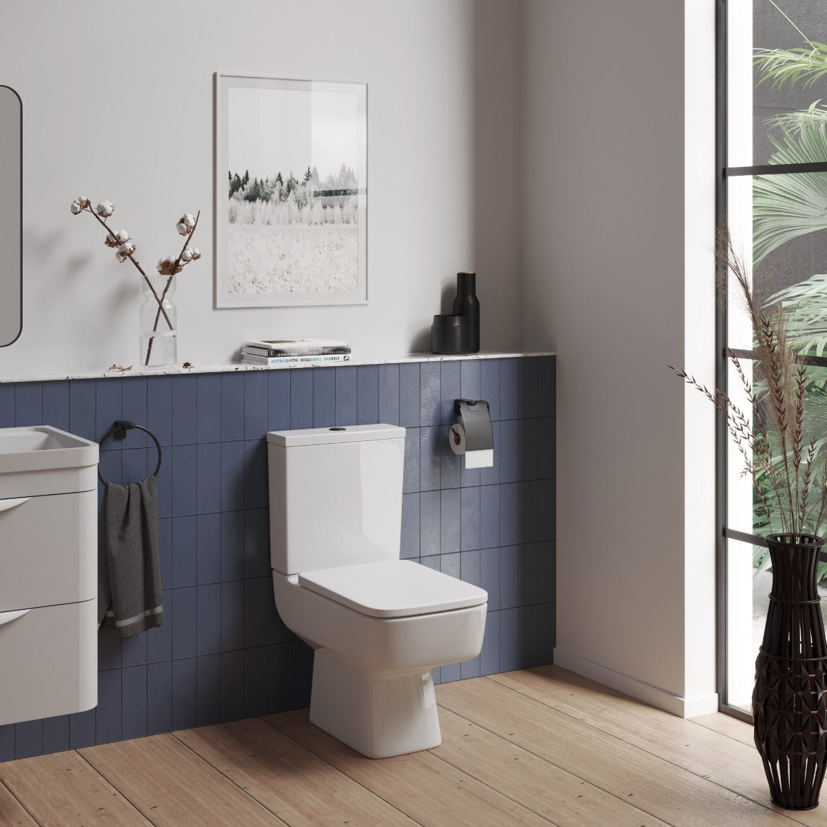 Fairford Mellow Close Coupled Toilet with Soft Close Seat