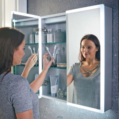 Fairford Mia Double Door Mirror Cabinet - 800mm X 700mm