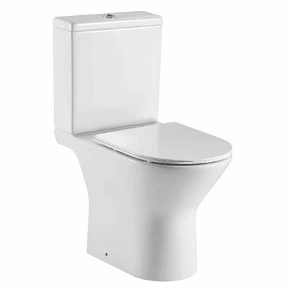 Fairford Paxton Rimless Open Back Close Coupled Toilet with Slim Soft Close Seat