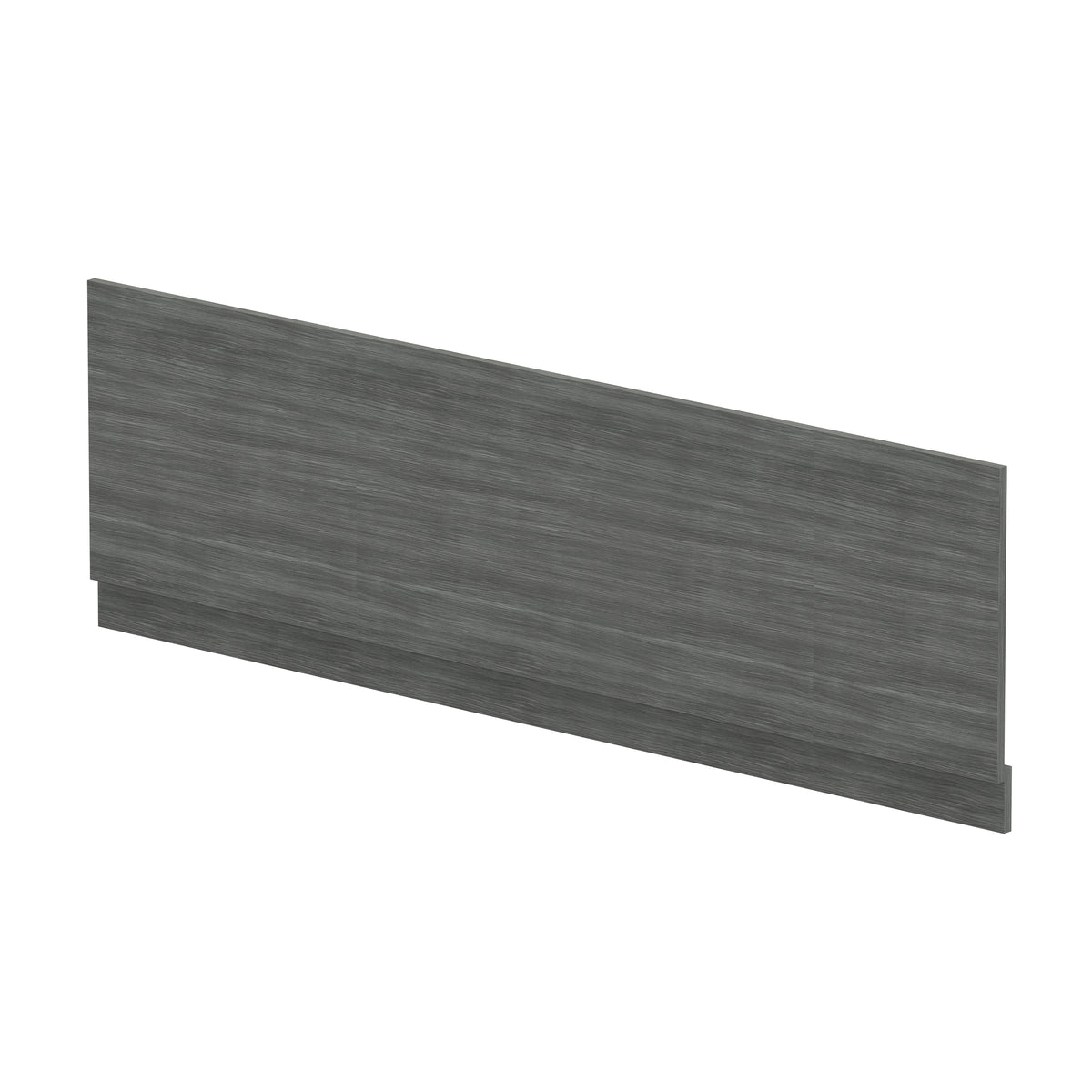 Fairford Anthracite Woodgrain 1800mm Bath Panel with Plinth