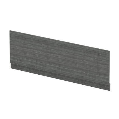 Fairford Anthracite Woodgrain 1800mm Bath Panel with Plinth
