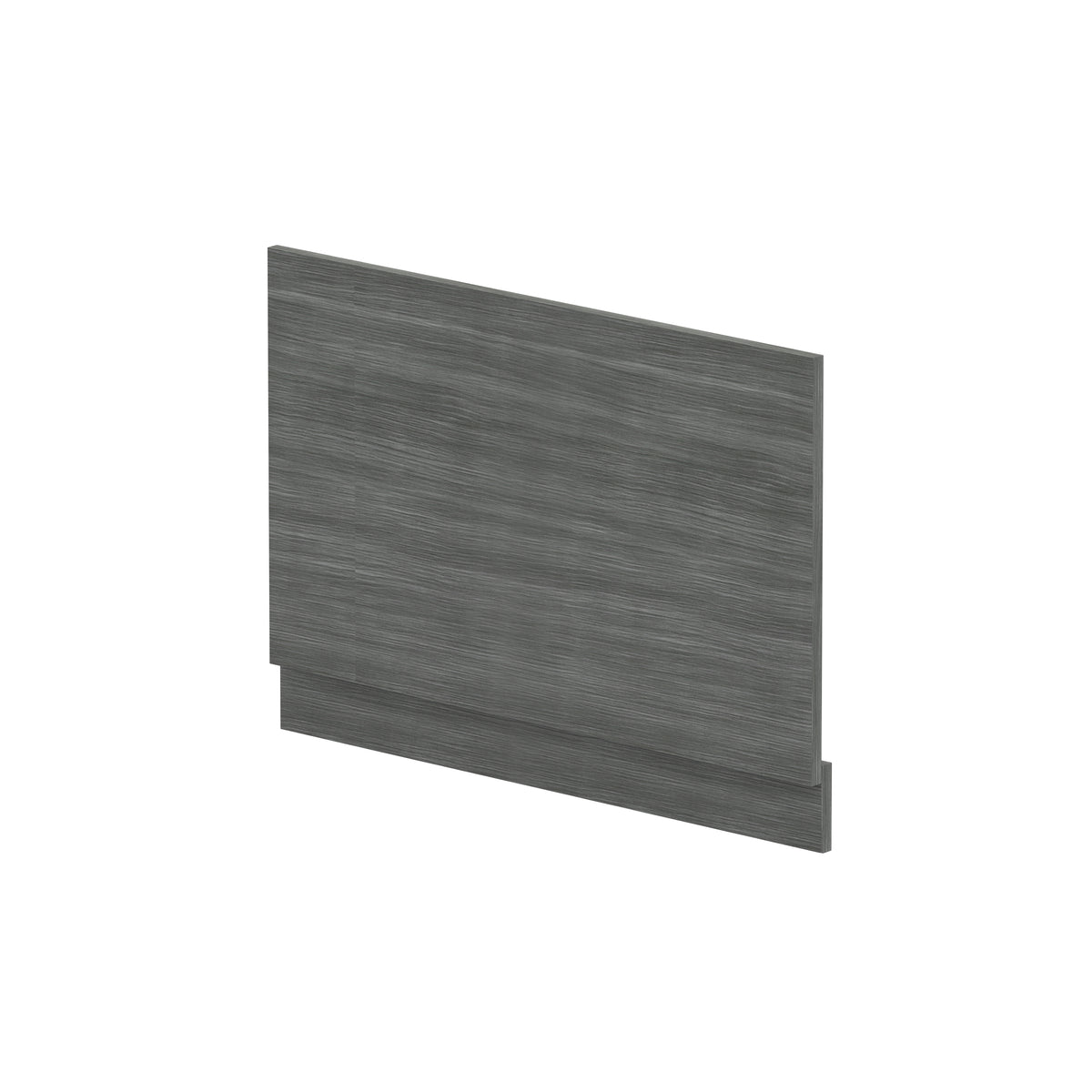 Fairford Anthracite Woodgrain 800mm Bath End Panel with Plinth