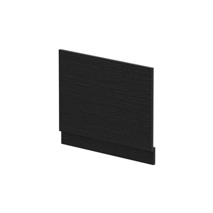Fairford Charcoal Black Woodgrain 700mm Bath End Panel with Plinth