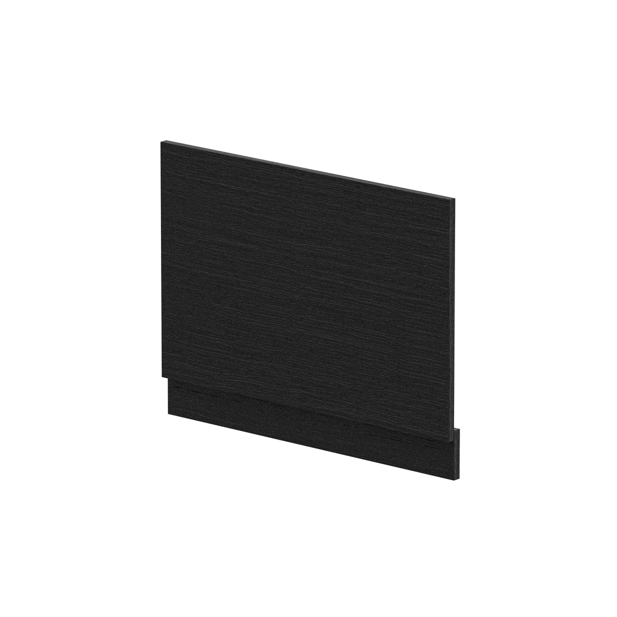 Fairford Charcoal Black Woodgrain 750mm Bath End Panel with Plinth